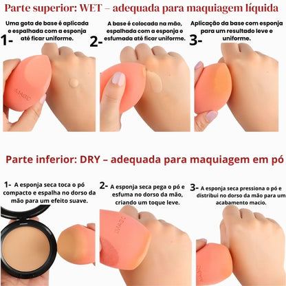 SKINPUFF - ESPONJA DE MAQUIAGEM 6CM